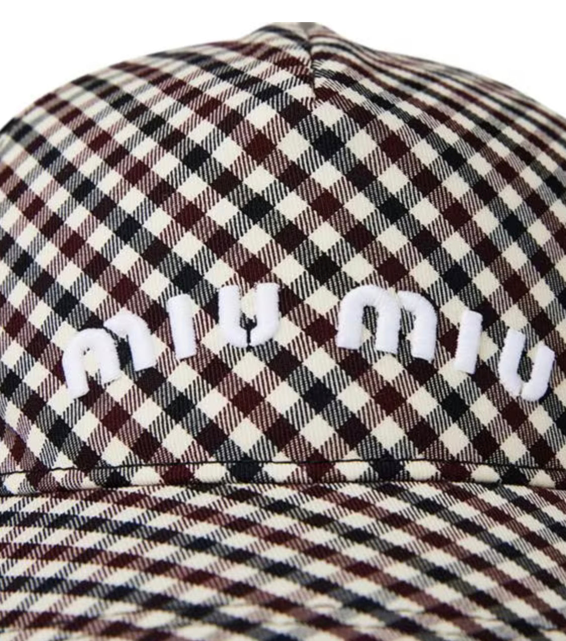 MIU MIU LOGO CAP 繆繆標誌棒球帽