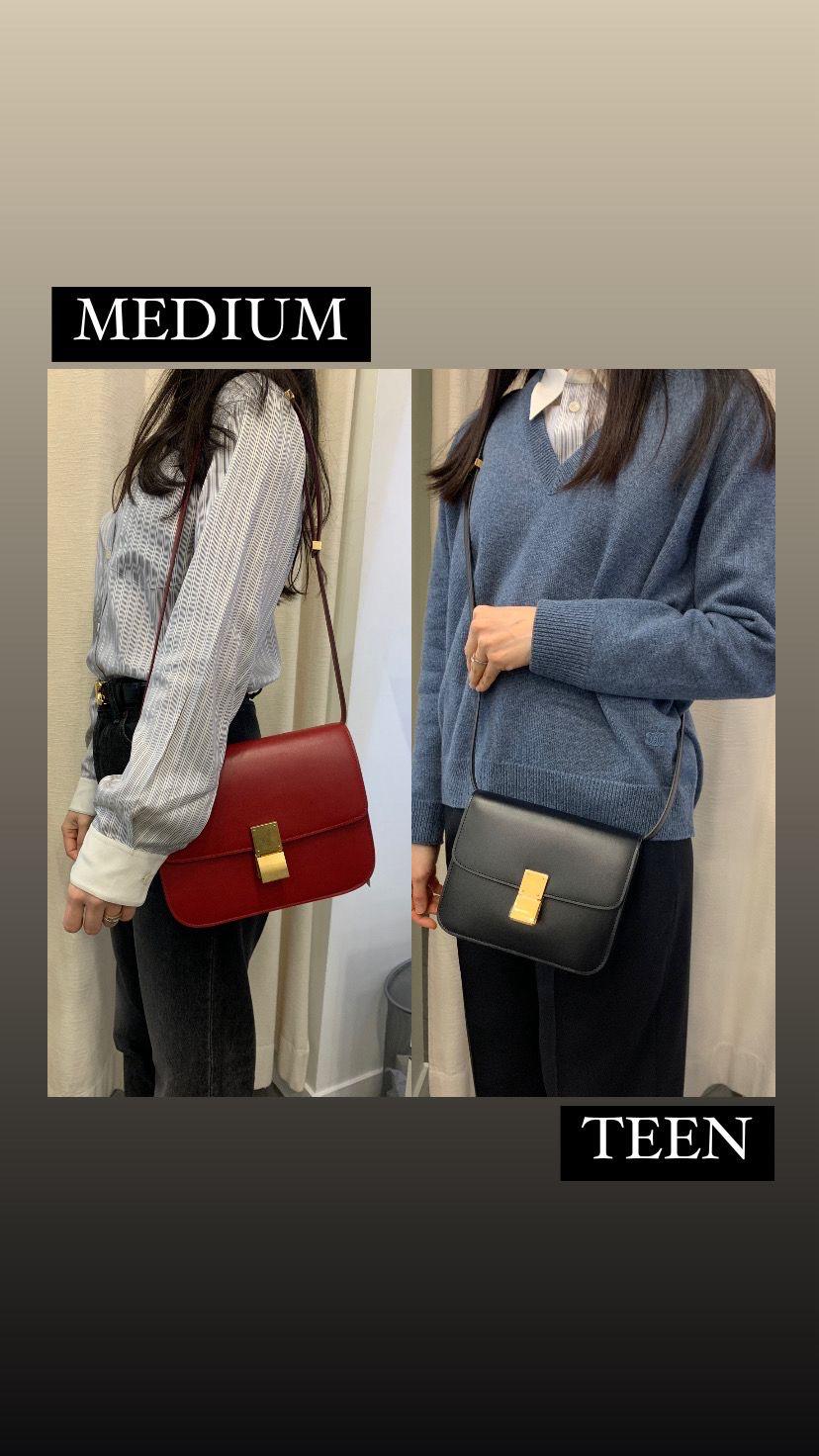 Celine Medium Classic Bag in Box Leather 西琳中號經典小牛皮肩背包*