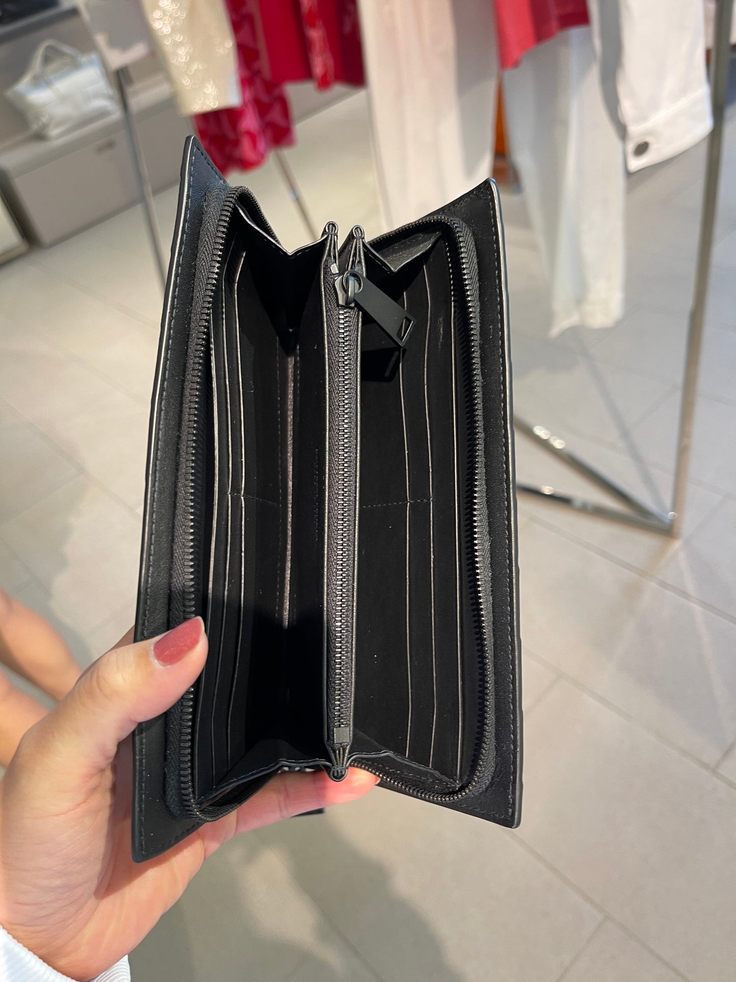 Bottega Veneta man wallet / BV男士編織長夾黑色