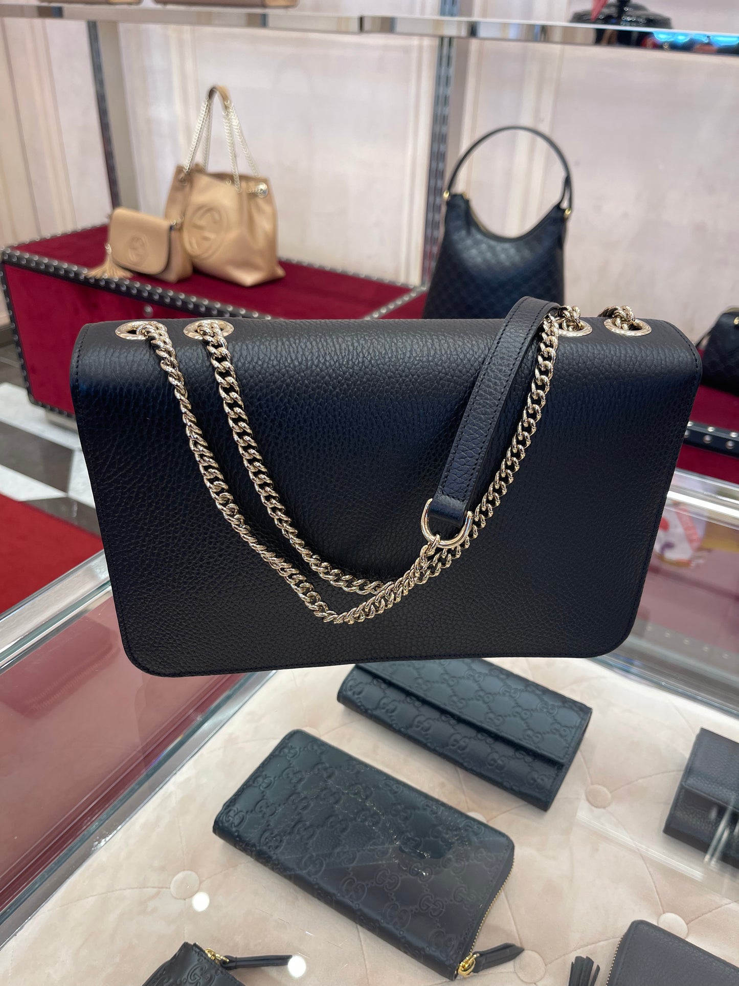 Gucci GG chain shoulder bag 古馳GG鏈條包