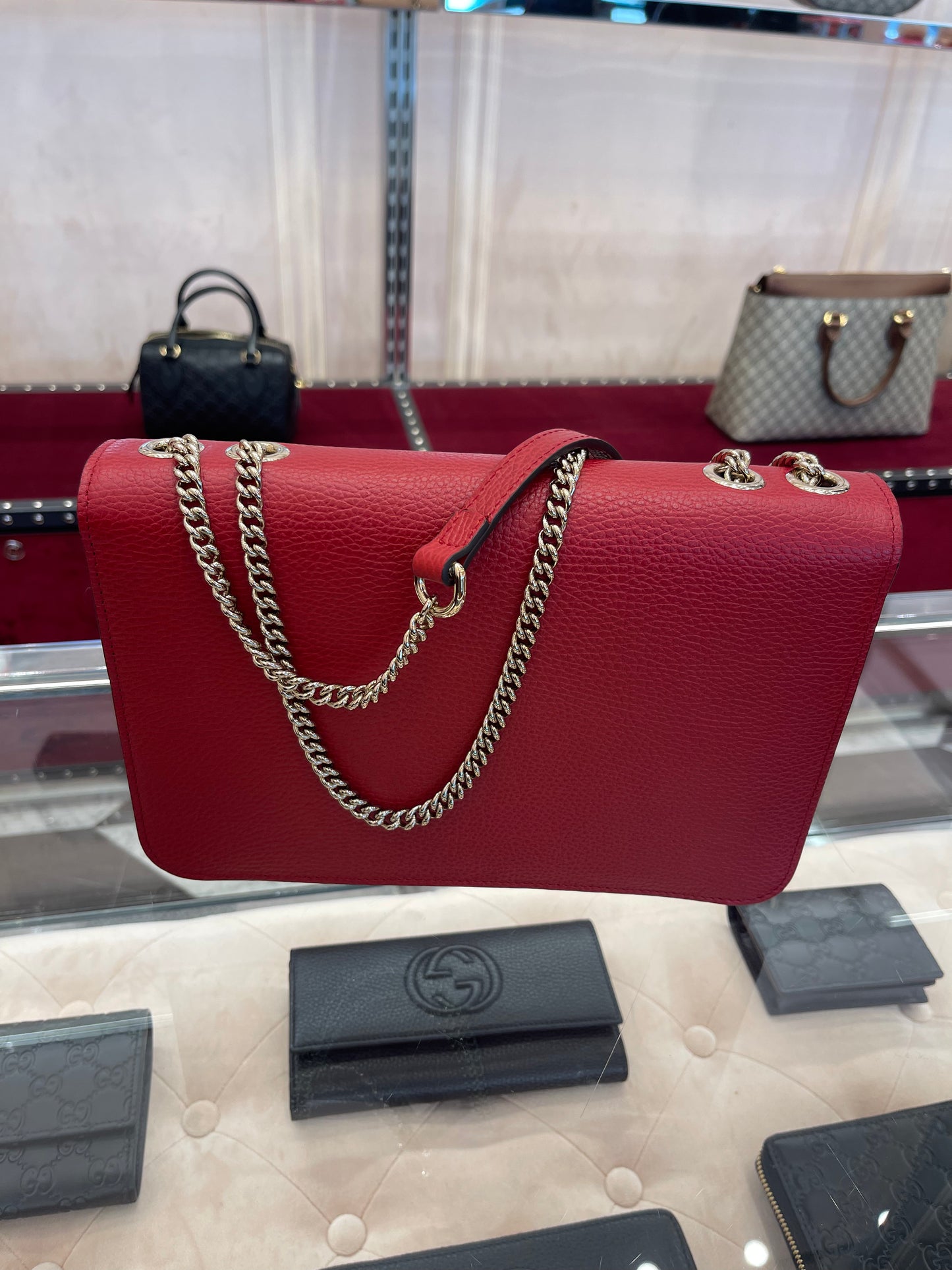 Gucci GG chain shoulder bag 古馳GG鏈條包