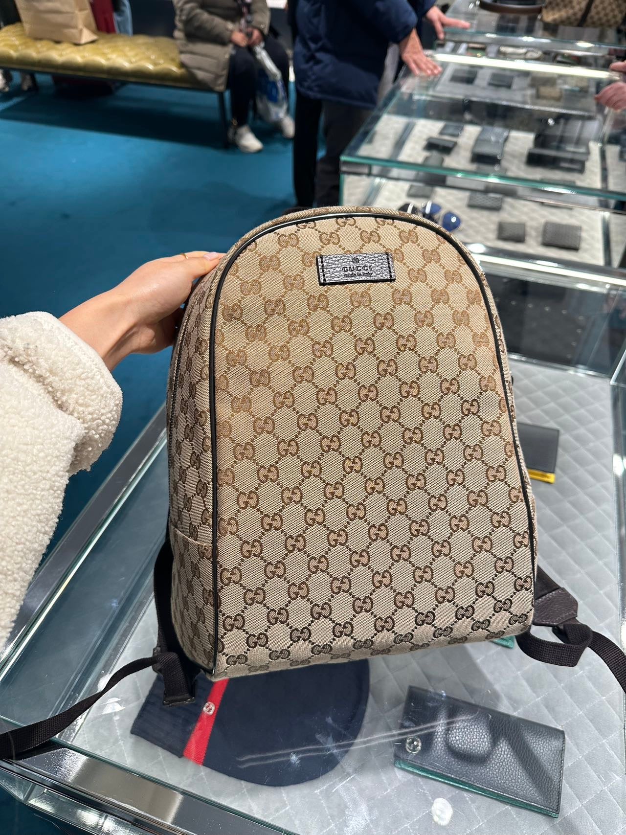 Gucci canvas backpack 古馳帆布老花後背包
