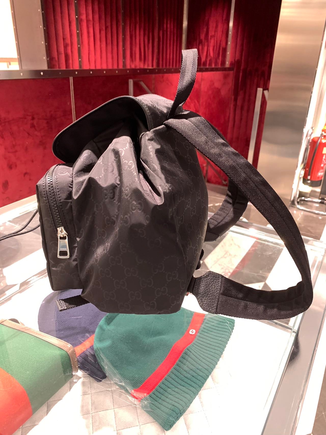 Gucci nylon backpack 古馳尼龍老花雙肩後背包