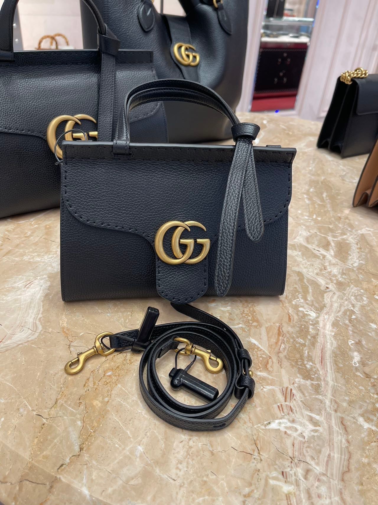 Gucci GG Marmont Cellarius handle bag 古馳提把肩背包