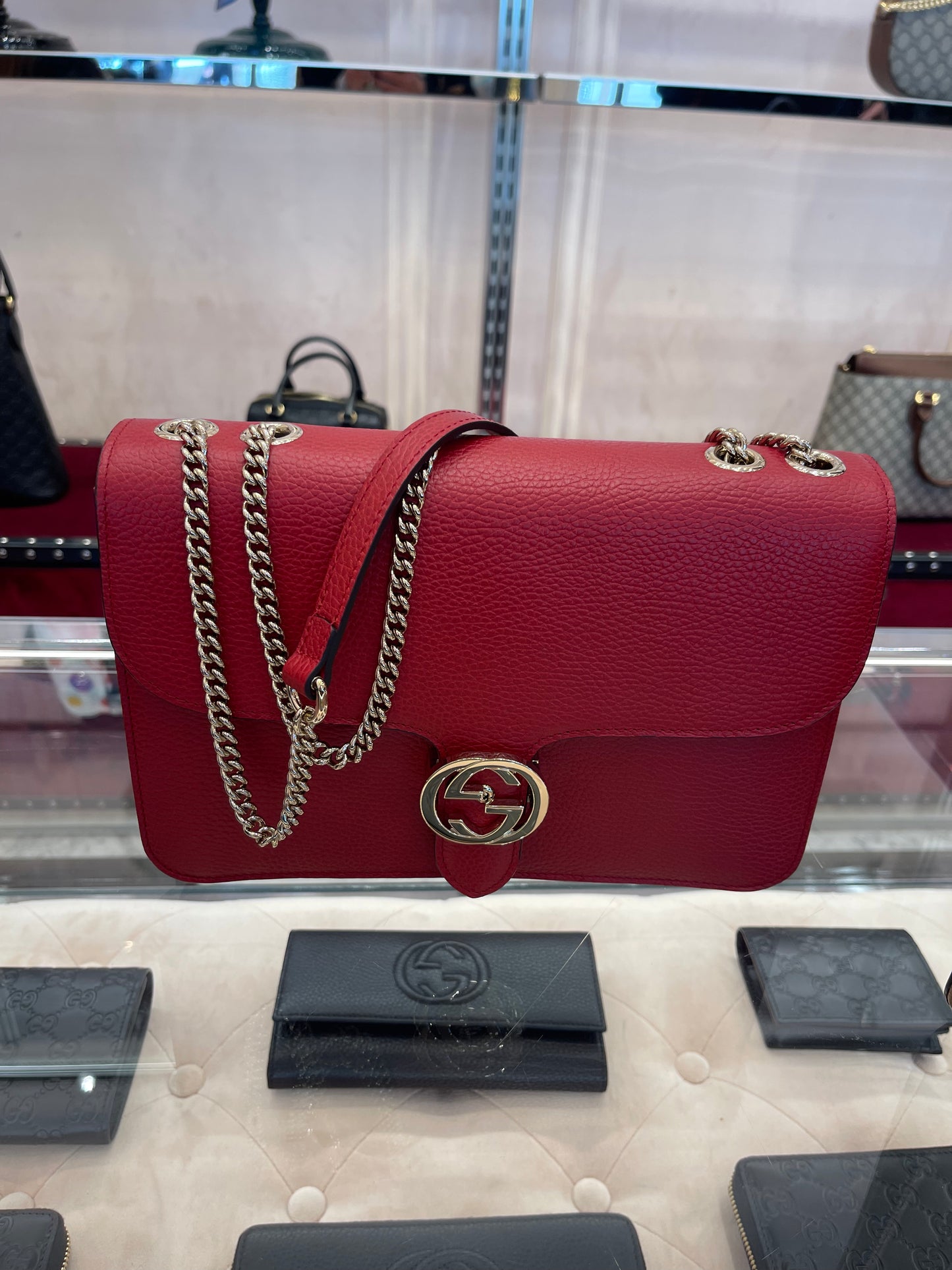 Gucci GG chain shoulder bag 古馳GG鏈條包