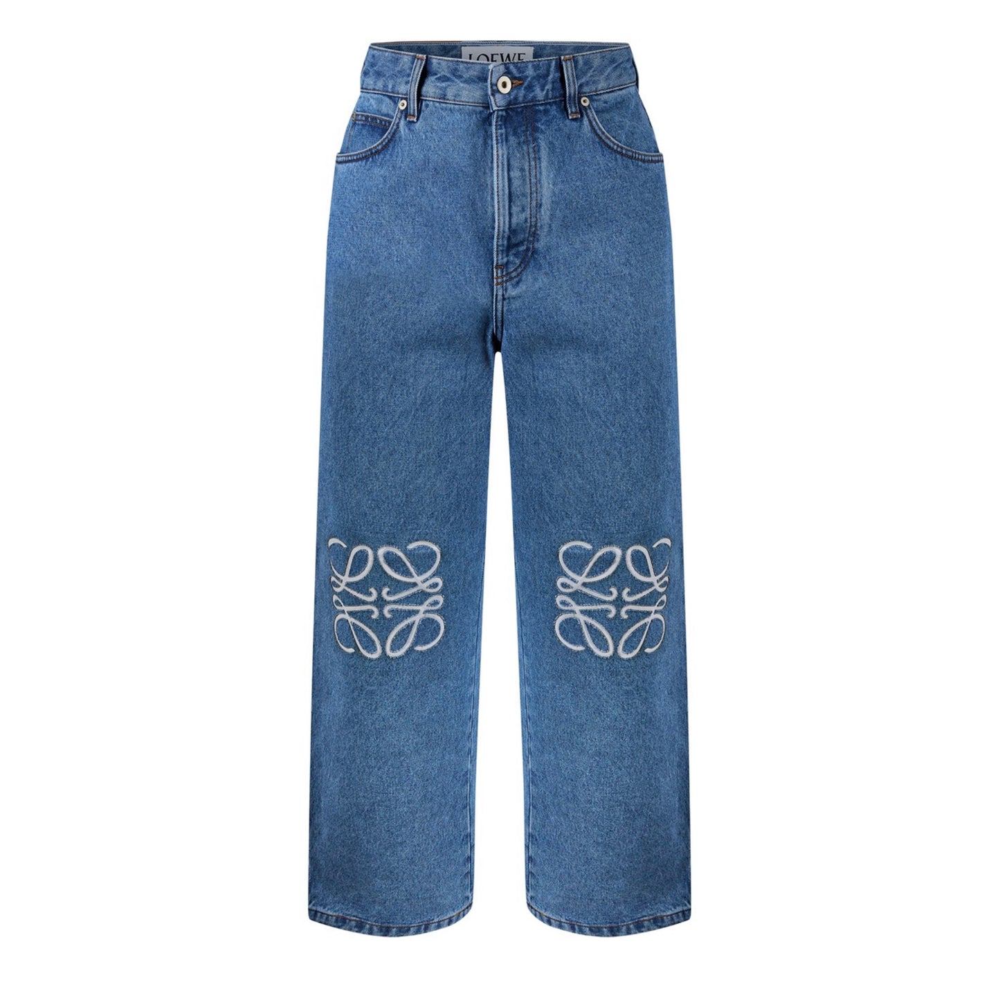 Loewe Anagram Baggy Jeans 羅意威女士logo牛仔褲