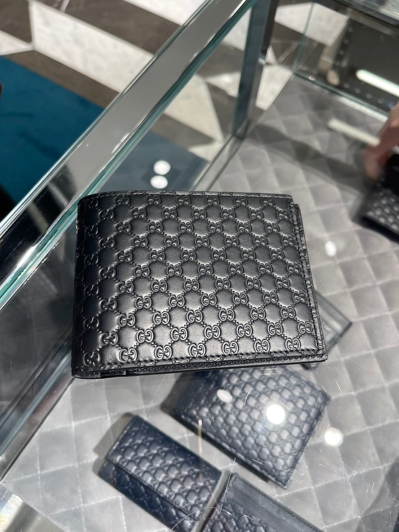 Gucci Guccissima wallet 古馳GG壓紋對折卡槽短夾