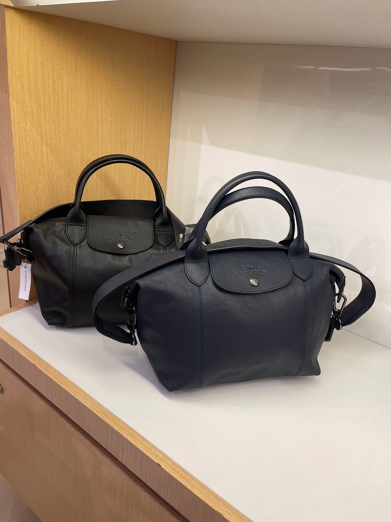 Longchamp le pliage 皮革手提肩背包