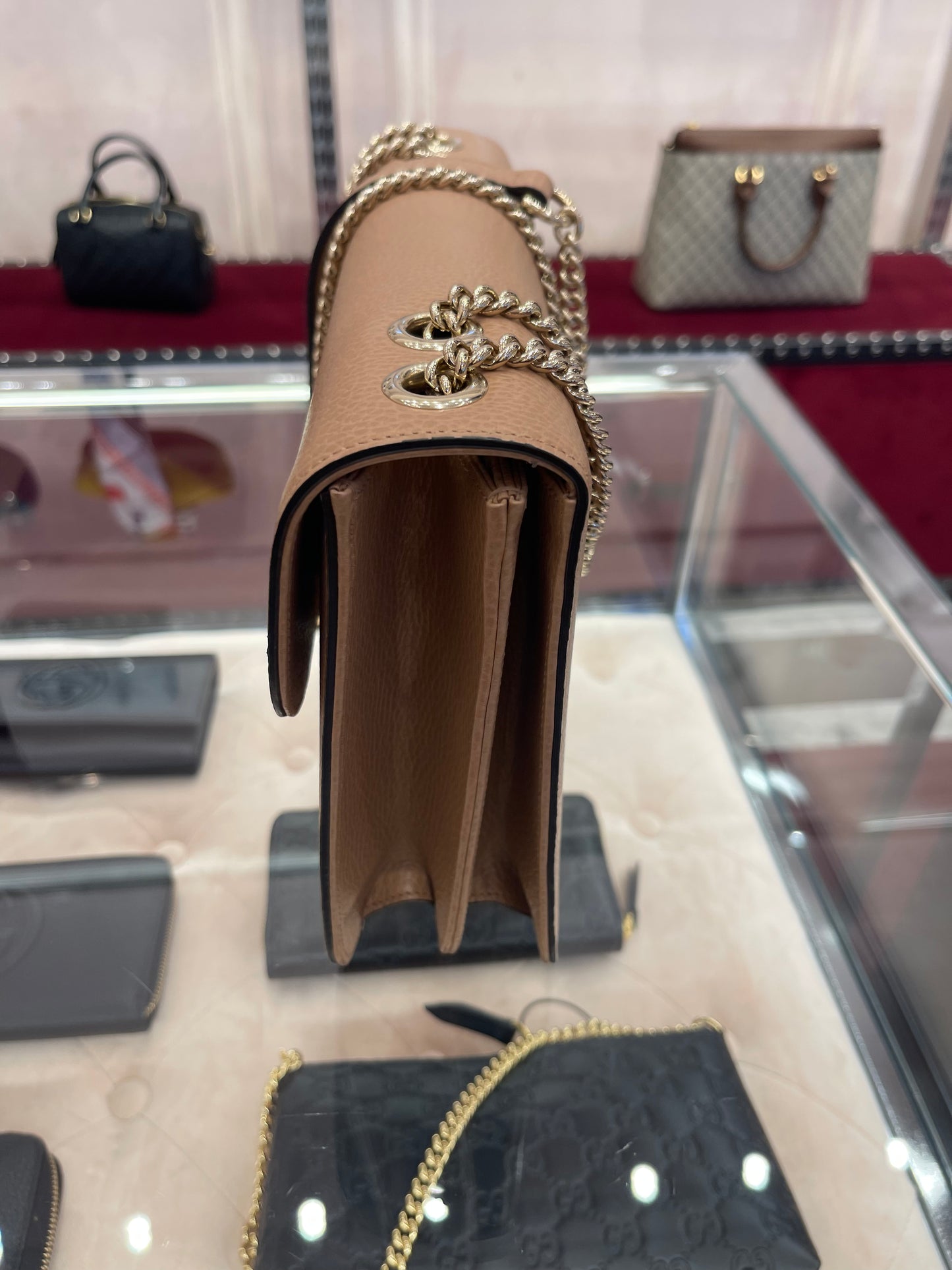Gucci GG chain shoulder bag 古馳GG鏈條包