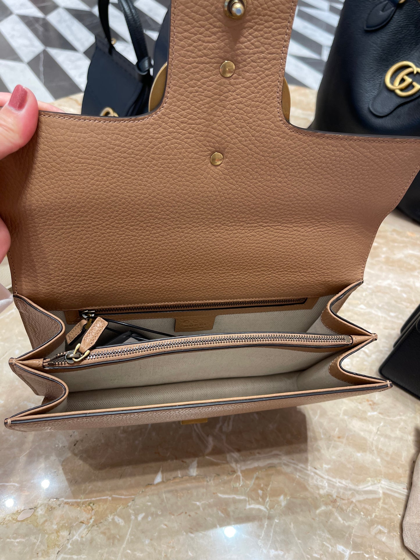 Gucci GG Marmont cellarius handbag古馳金色鏈條肩背包