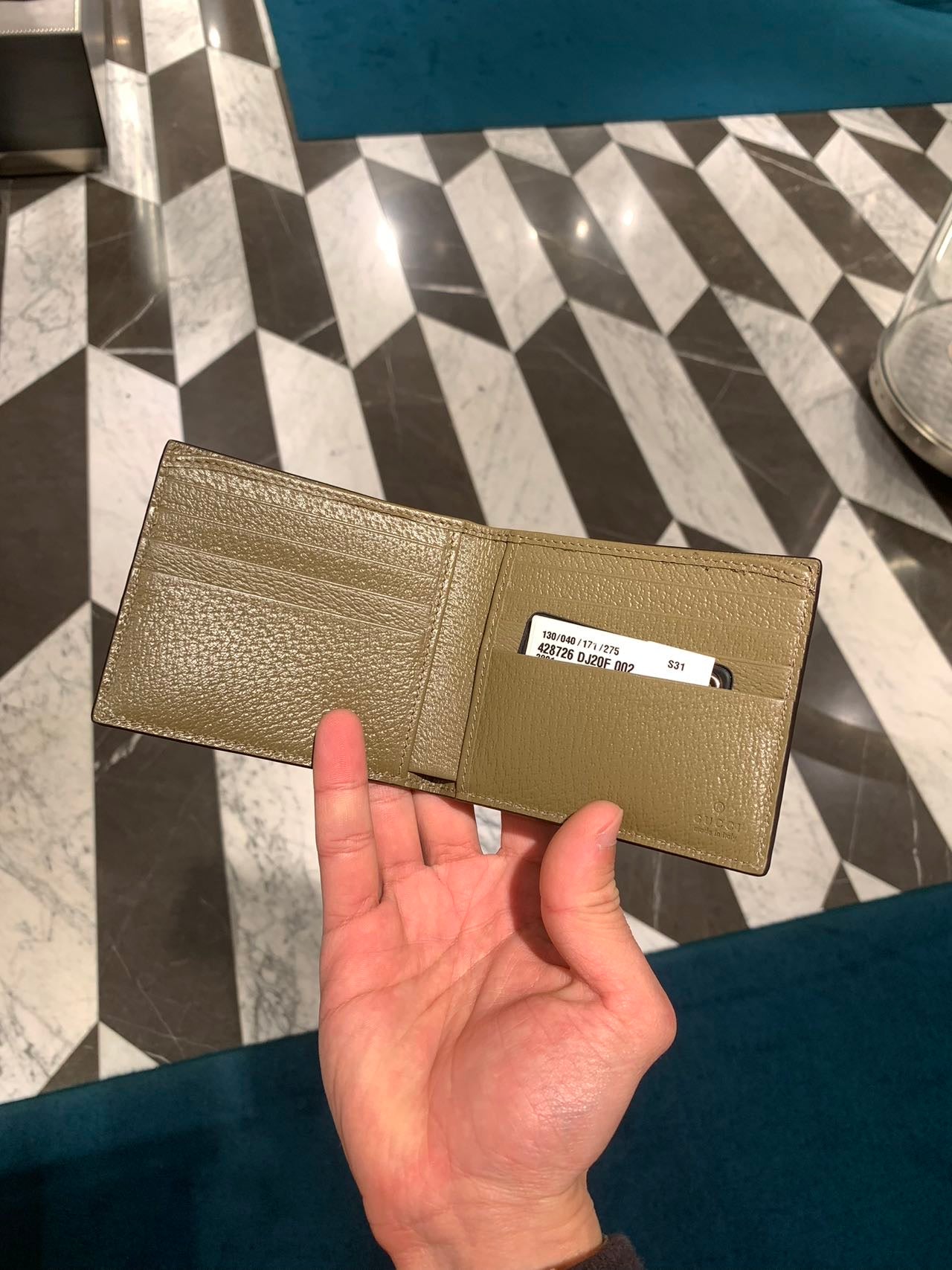 Gucci wallet 古馳GG對折卡槽皮夾