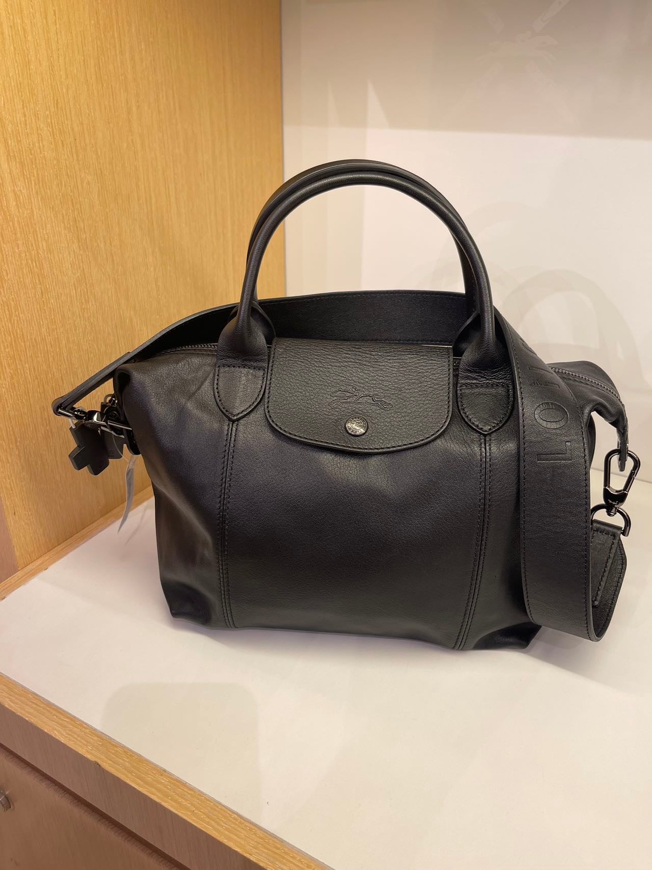 Longchamp le pliage 皮革手提肩背包