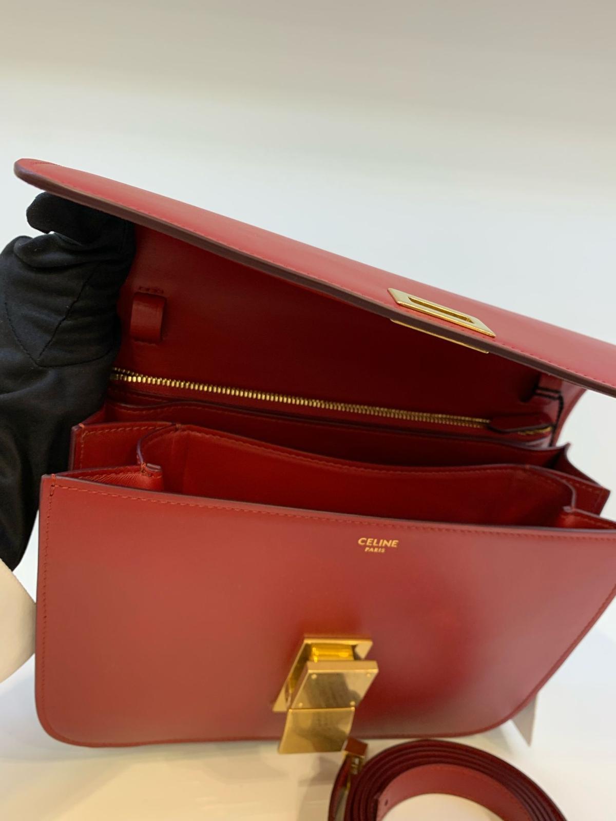Celine Medium Classic Bag in Box Leather 西琳中號經典小牛皮肩背包*