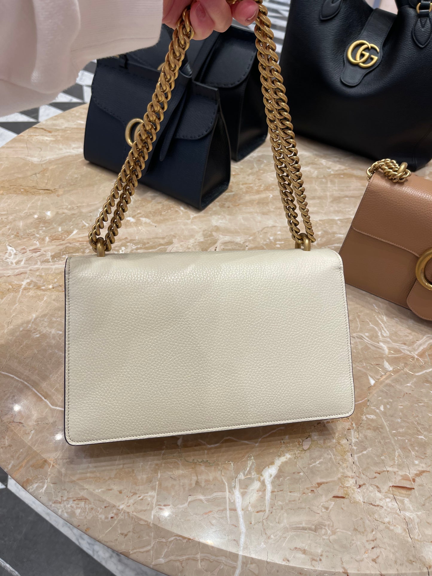 Gucci GG Marmont cellarius handbag古馳金色鏈條肩背包