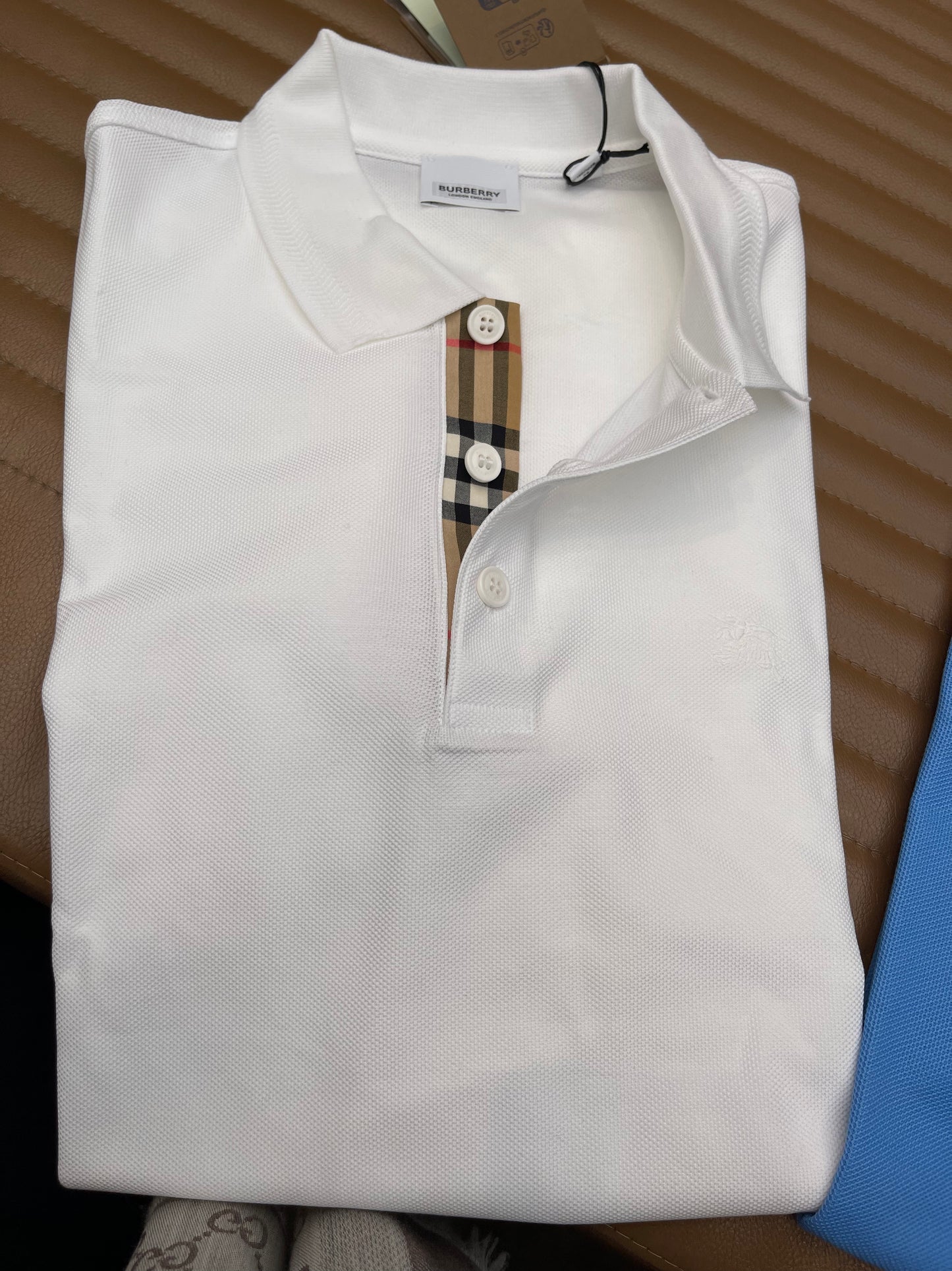 Burberry polo shirt 巴寶莉男士短袖polo衫 胸口刺繡