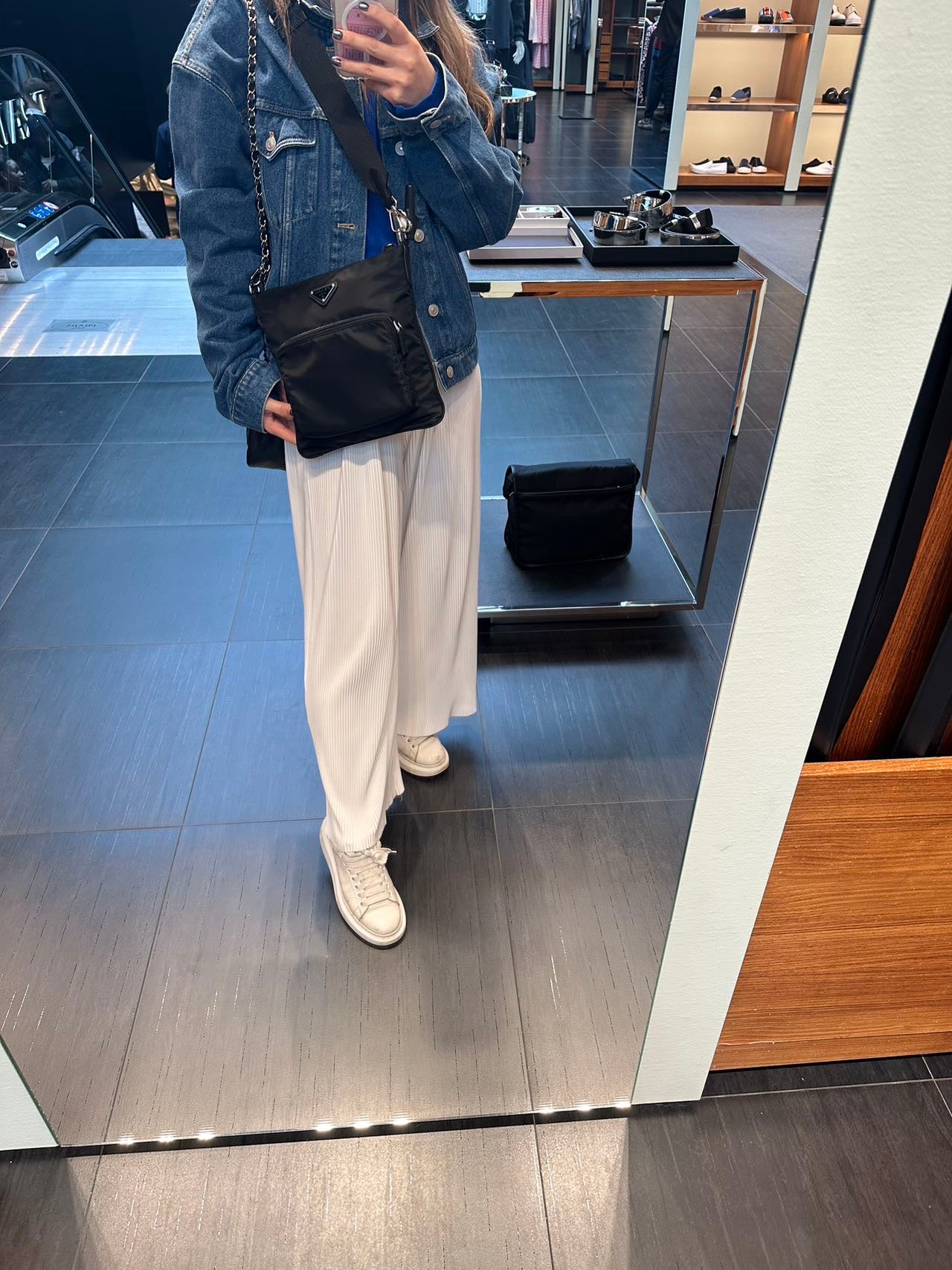 Prada nylon flat crossbody bag 普拉達尼龍平面側背包
