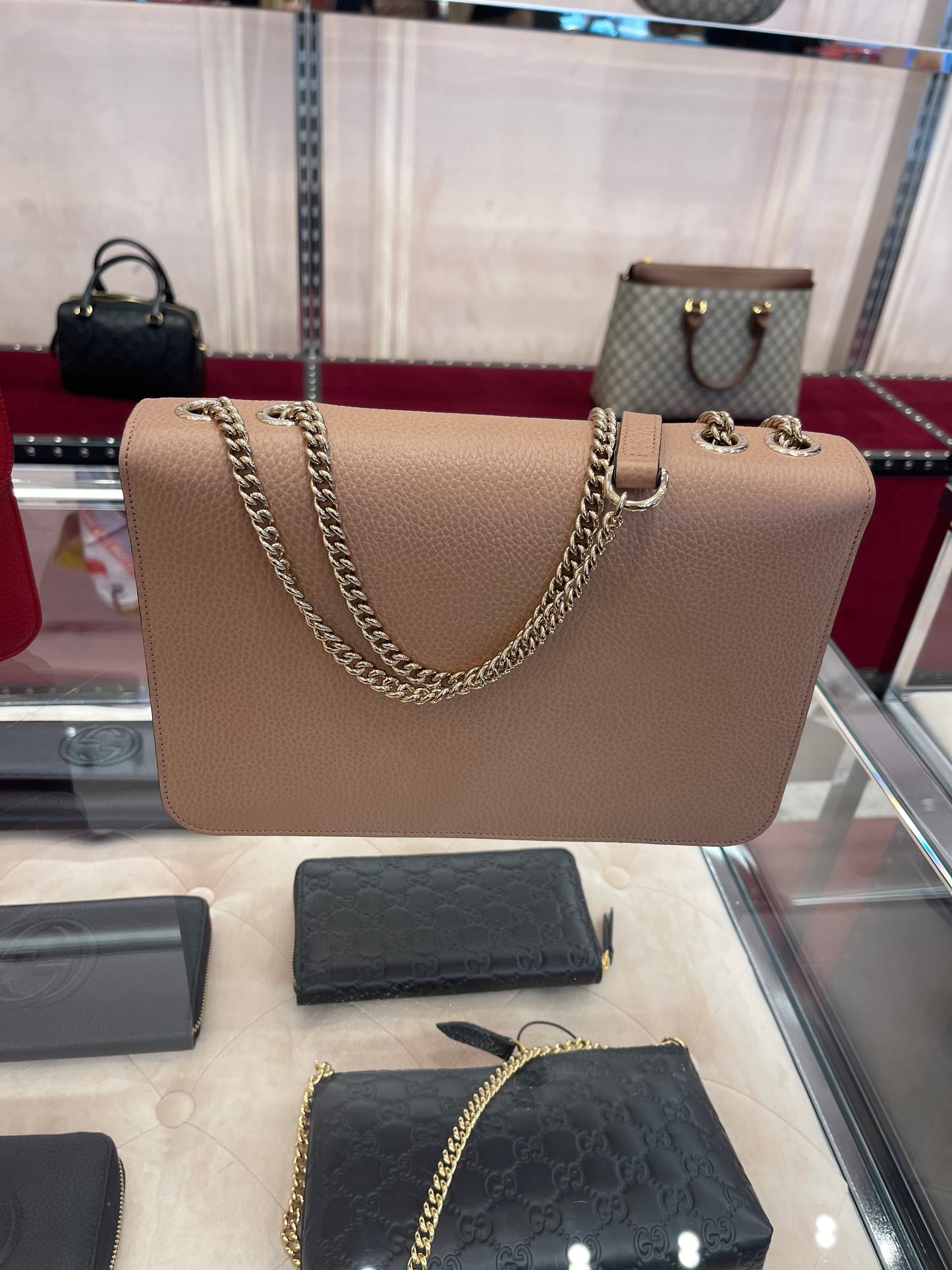 Gucci GG chain shoulder bag 古馳GG鏈條包