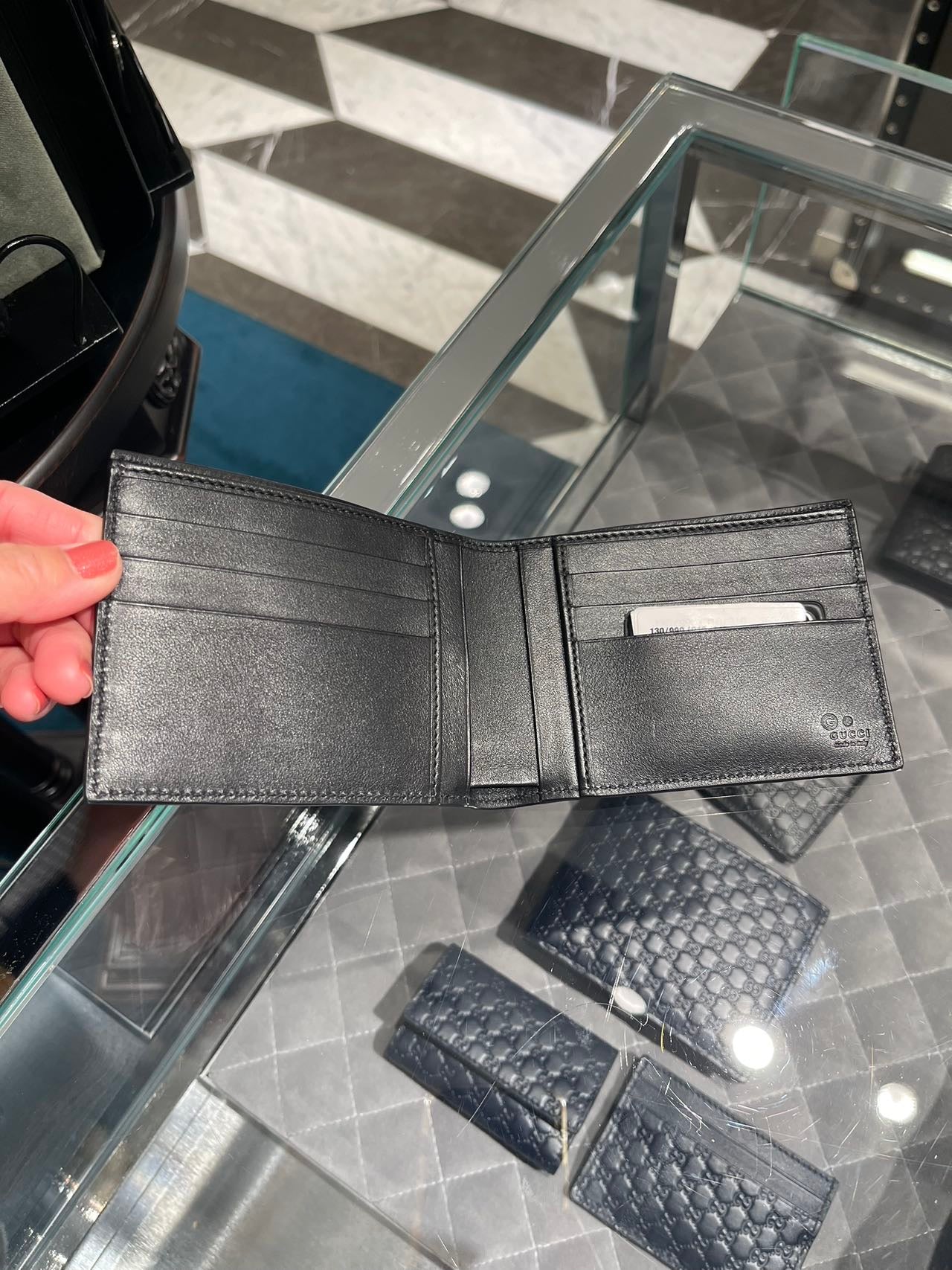 Gucci Guccissima wallet 古馳GG壓紋對折卡槽短夾