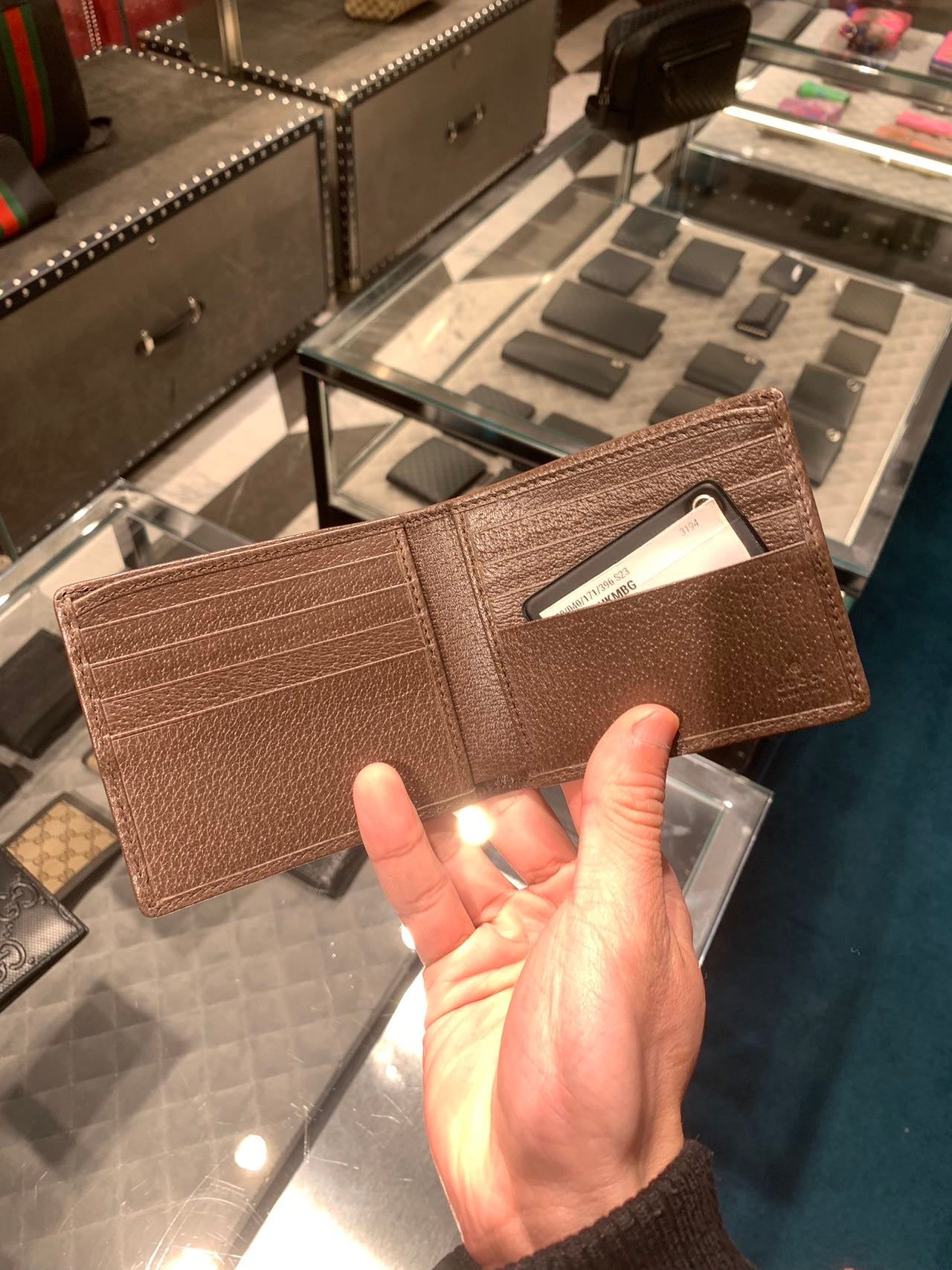 Gucci Jumbo GG wallet 古馳大GG緹花布面對折短夾