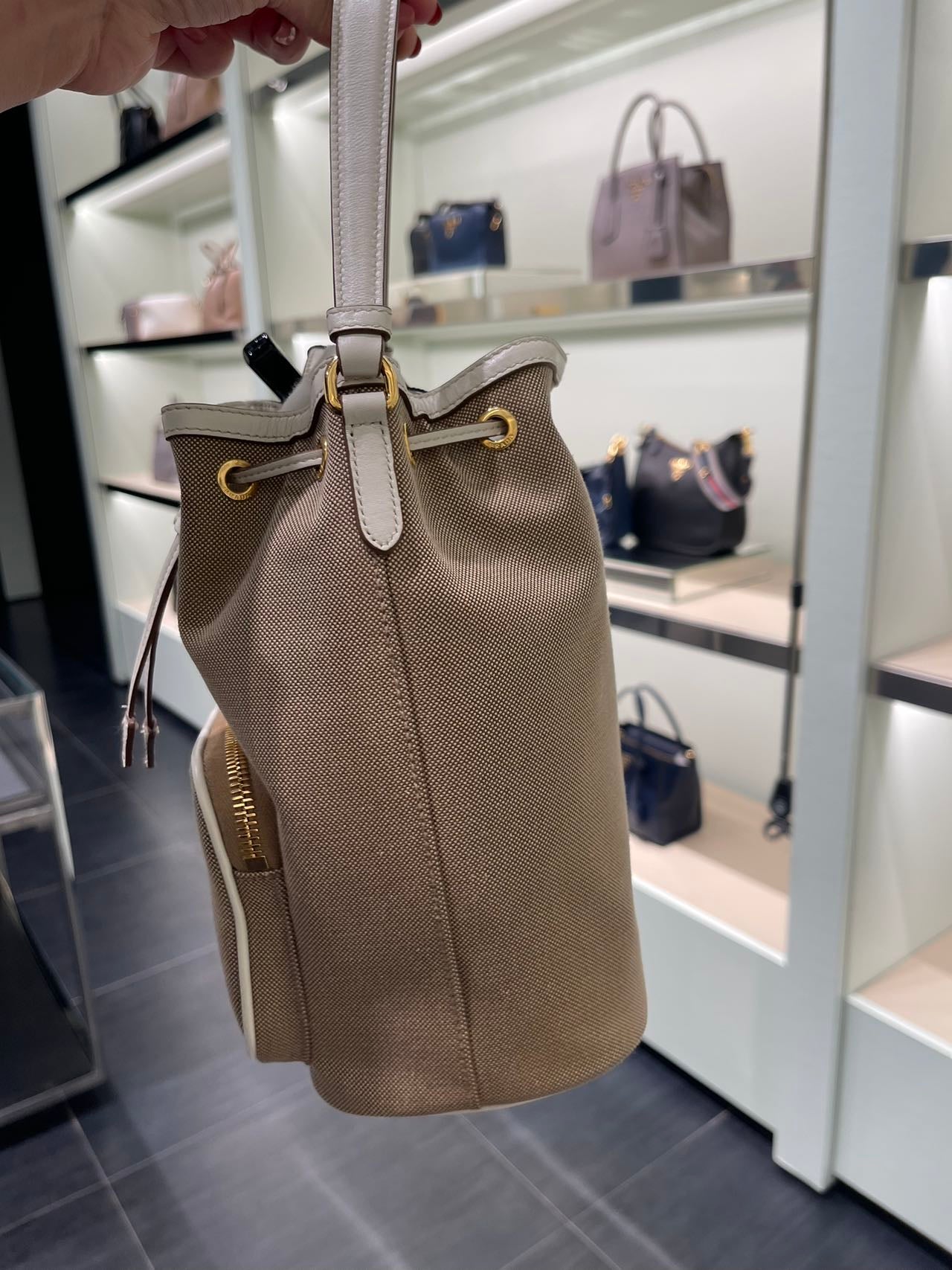 Prada canvas bucket bag 普拉達帆布水桶包