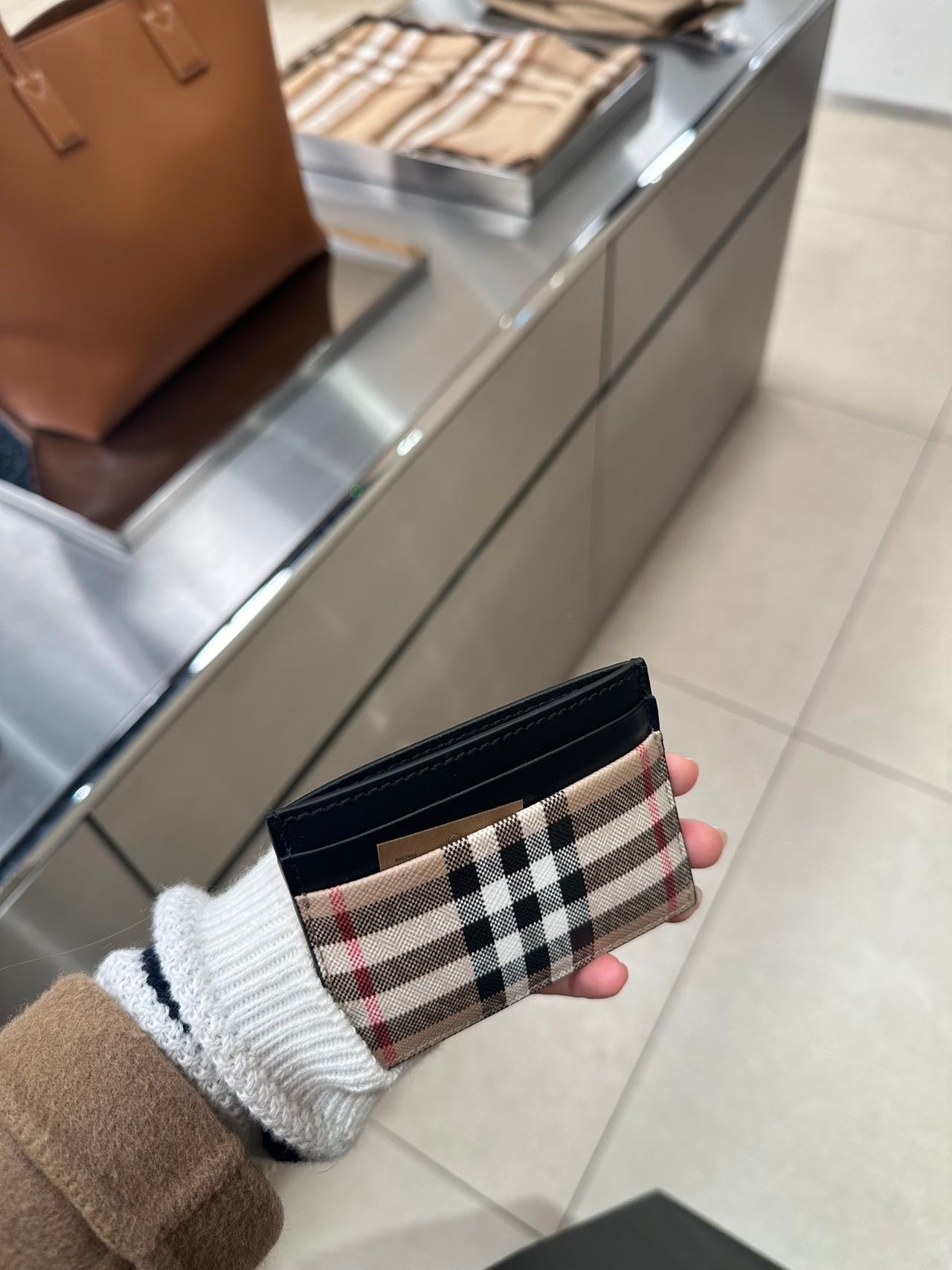 Burberry cardholder 巴寶莉格紋卡夾