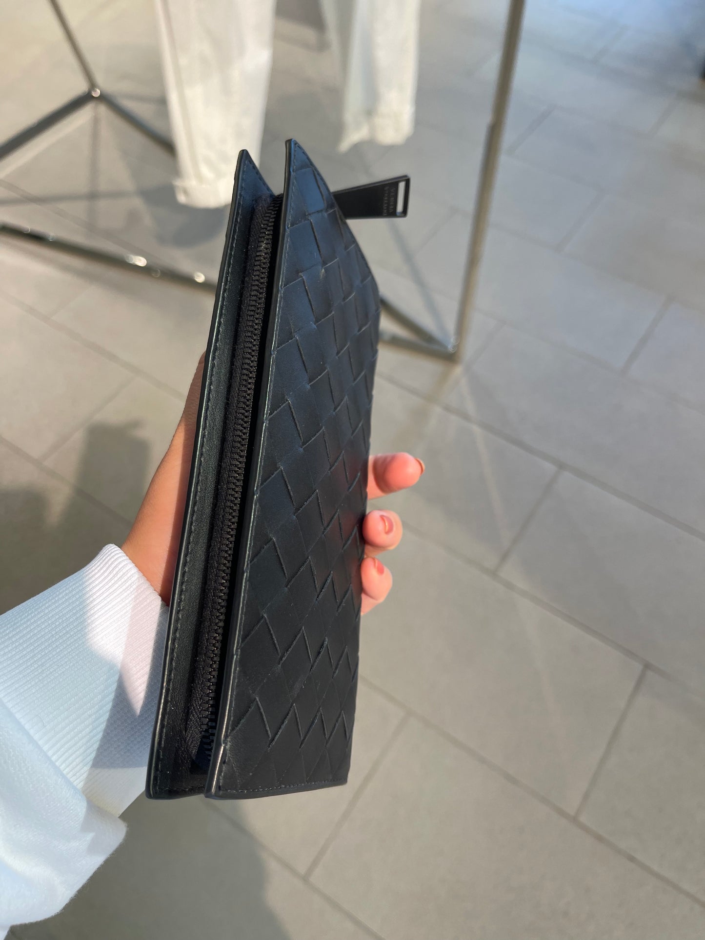 Bottega Veneta man wallet / BV男士編織長夾黑色