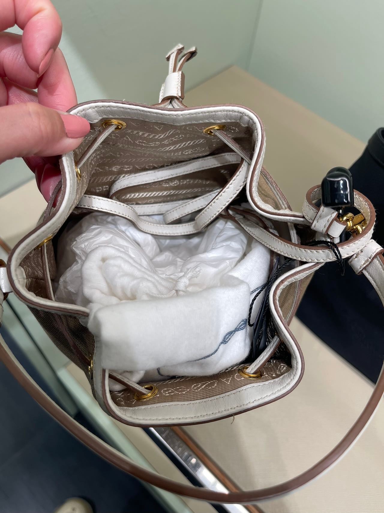 Prada canvas bucket bag 普拉達帆布水桶包
