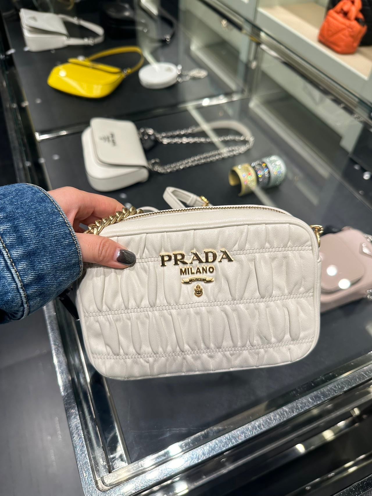 Prada Matelassé camera bag 普拉達抓皺相機包