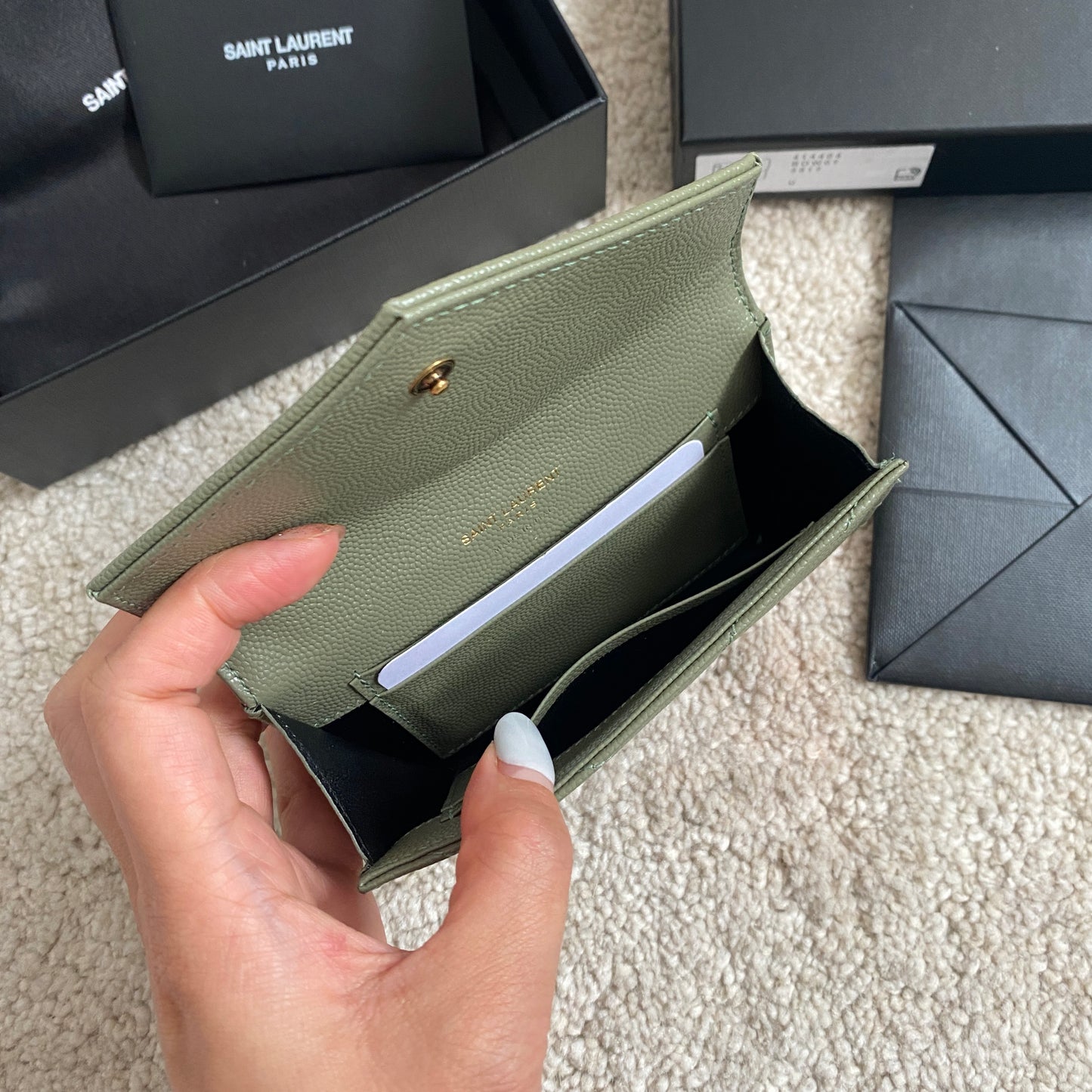 YSL saint Laurant card holder 聖羅蘭卡夾