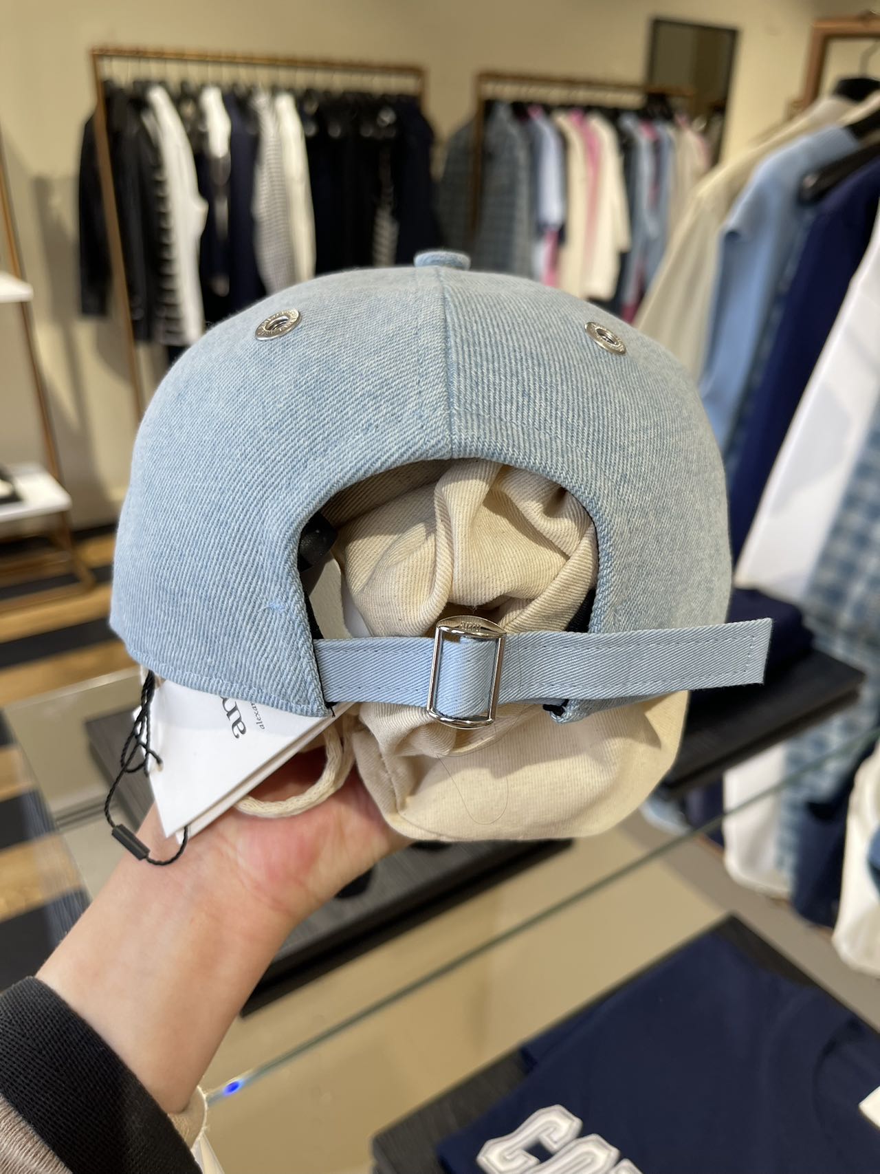 Ami Paris denim cap 中性丹寧棒球帽