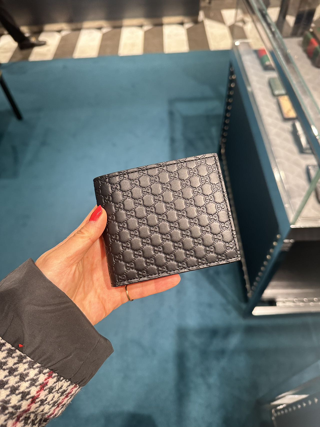 Gucci Guccissima wallet 古馳GG壓紋對折零錢袋短夾