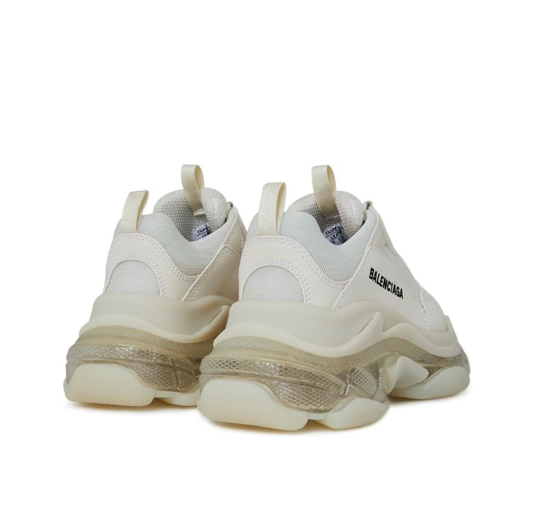 Triple s clear sole trainers sale