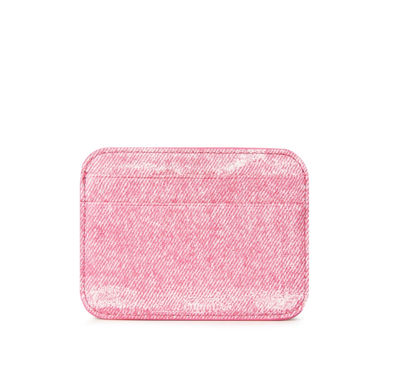 BALENCIAGA pink dnm card holder 巴黎世家粉色丹寧卡夾