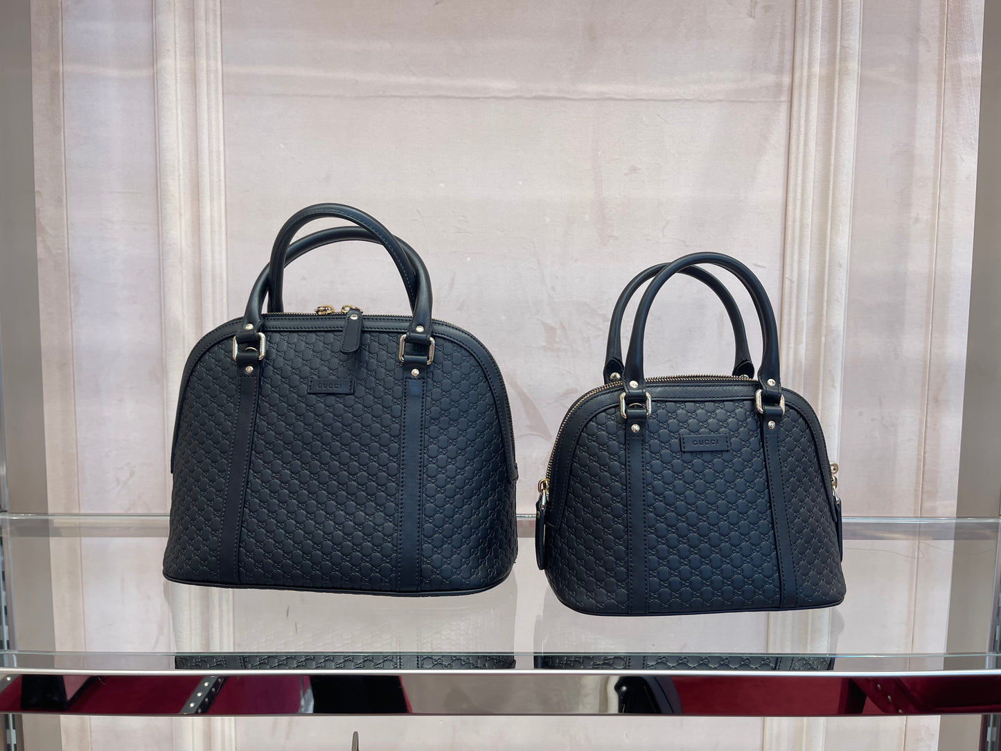 Gucci leather handbag small印花貝殼包