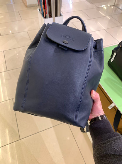 Longchamp leather backpack 龍香皮革後背包
