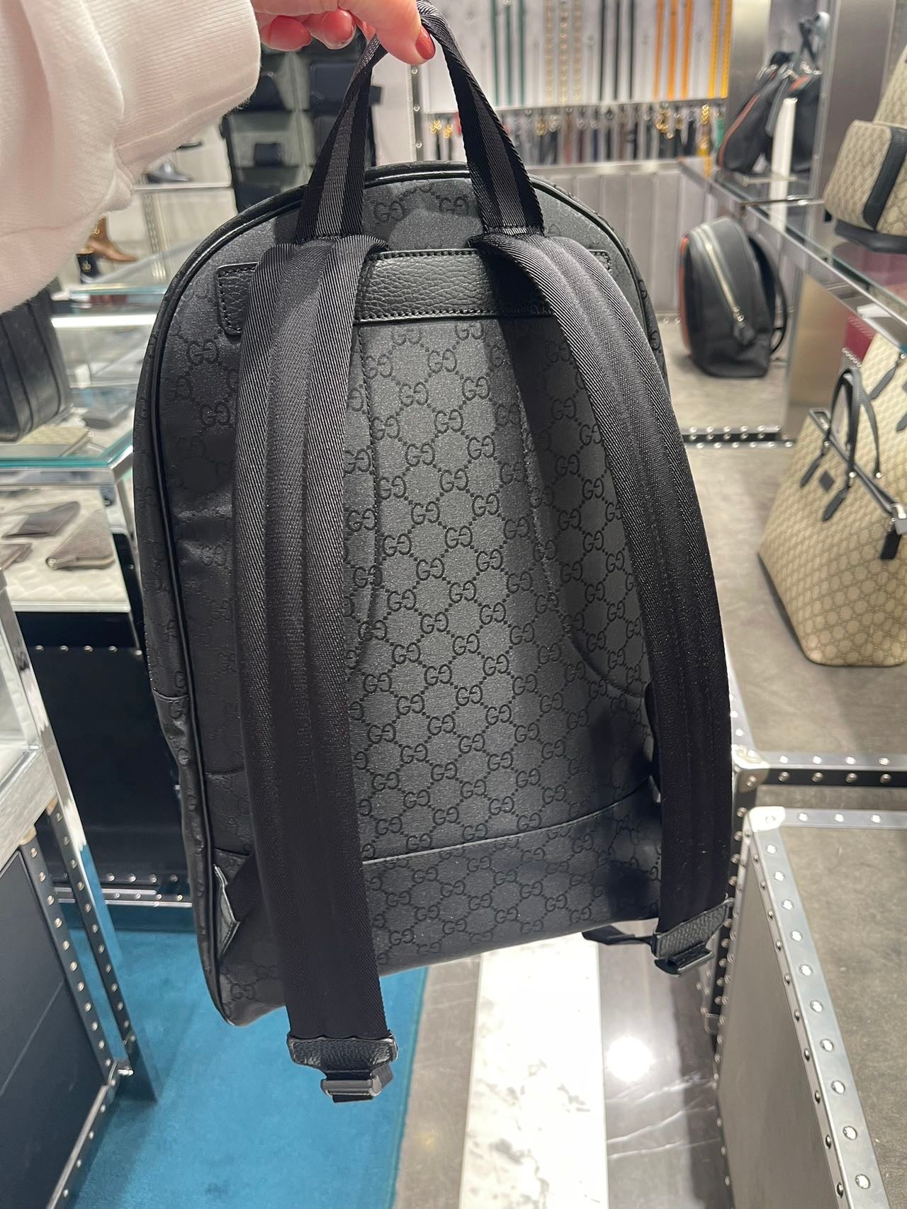 Gucci canvas backpack 古馳帆布後背包