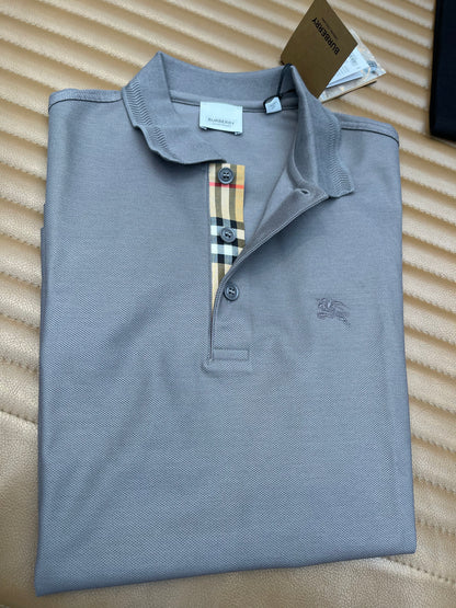 Burberry polo shirt 巴寶莉男士短袖polo衫 胸口刺繡