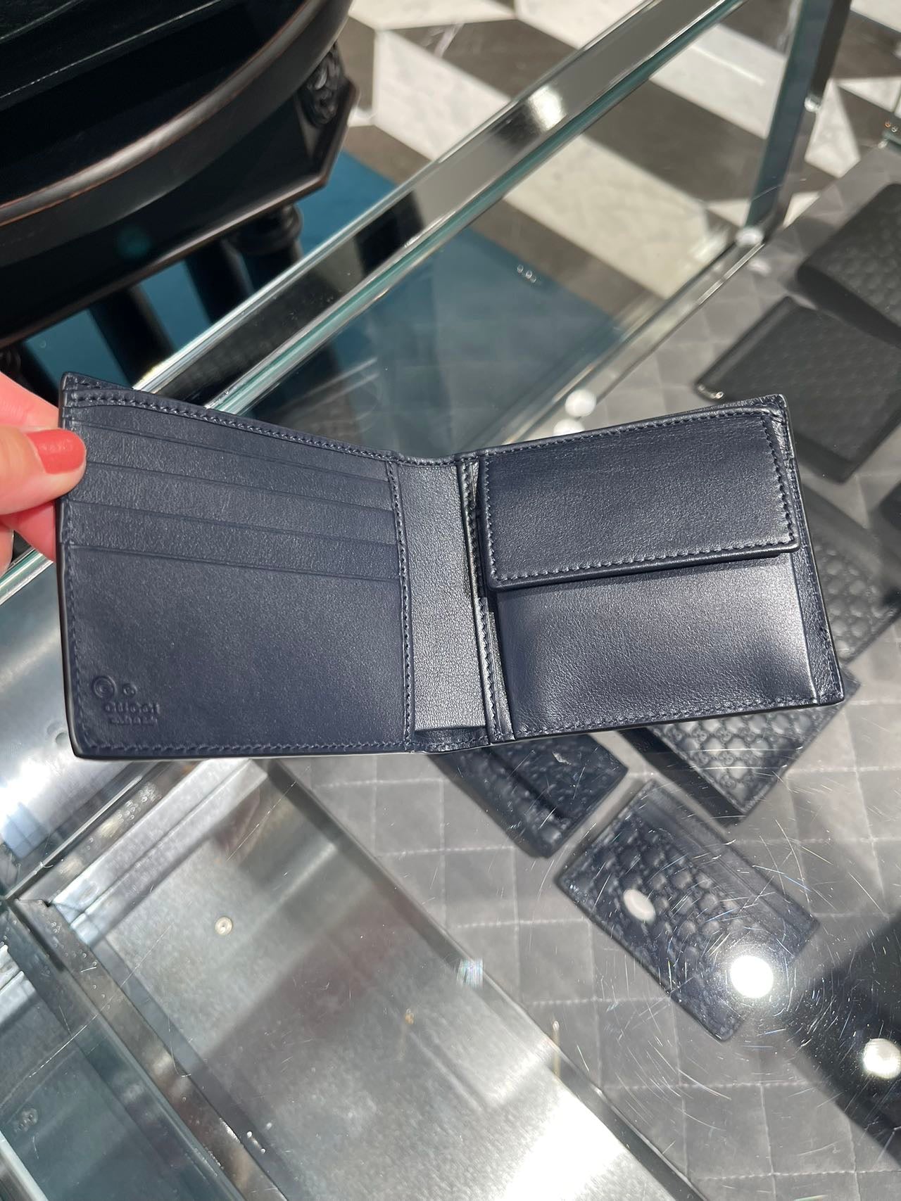 Gucci Guccissima wallet 古馳GG壓紋對折零錢袋短夾