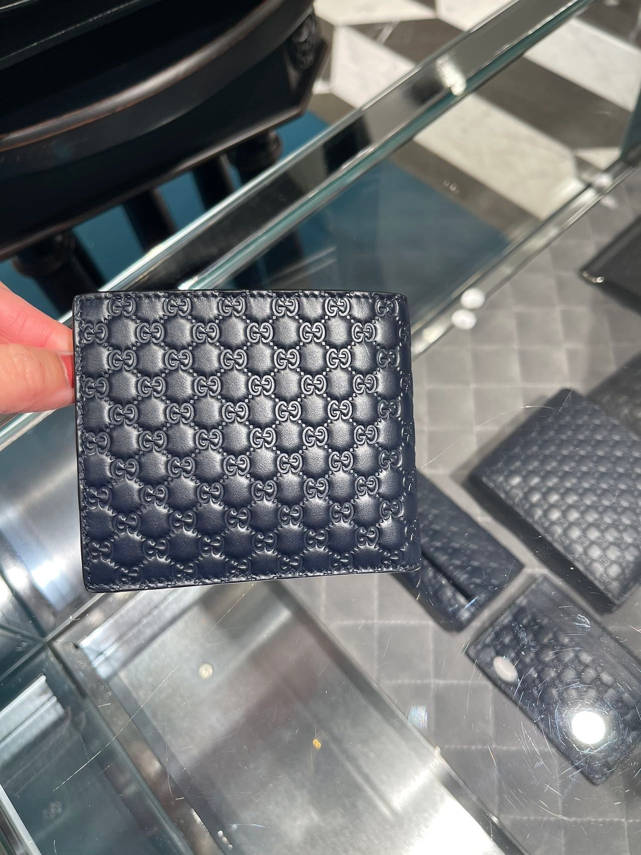 Gucci Guccissima wallet 古馳GG壓紋對折零錢袋短夾