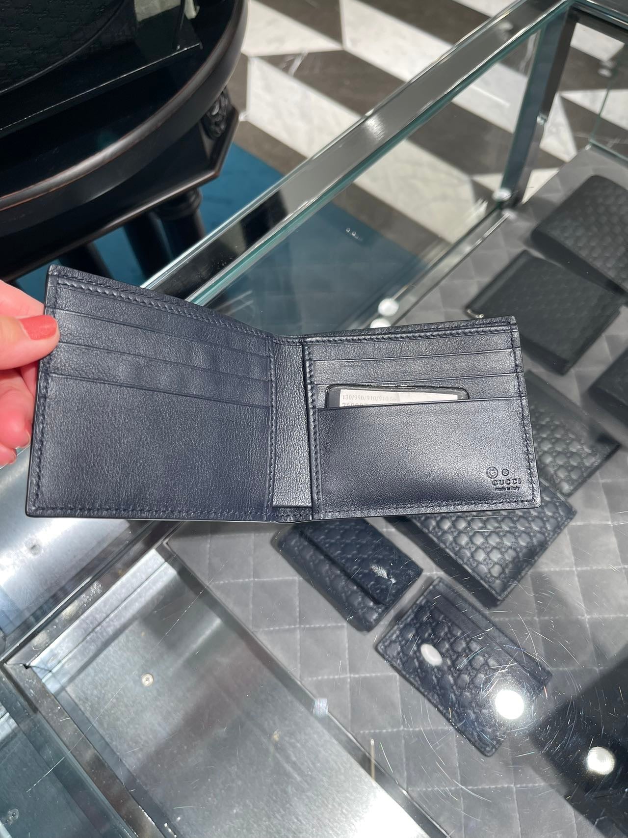 Gucci Guccissima wallet 古馳GG壓紋對折卡槽短夾