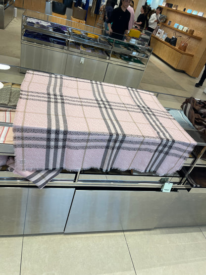 Burberry 巴寶莉TB格紋混紡圍巾