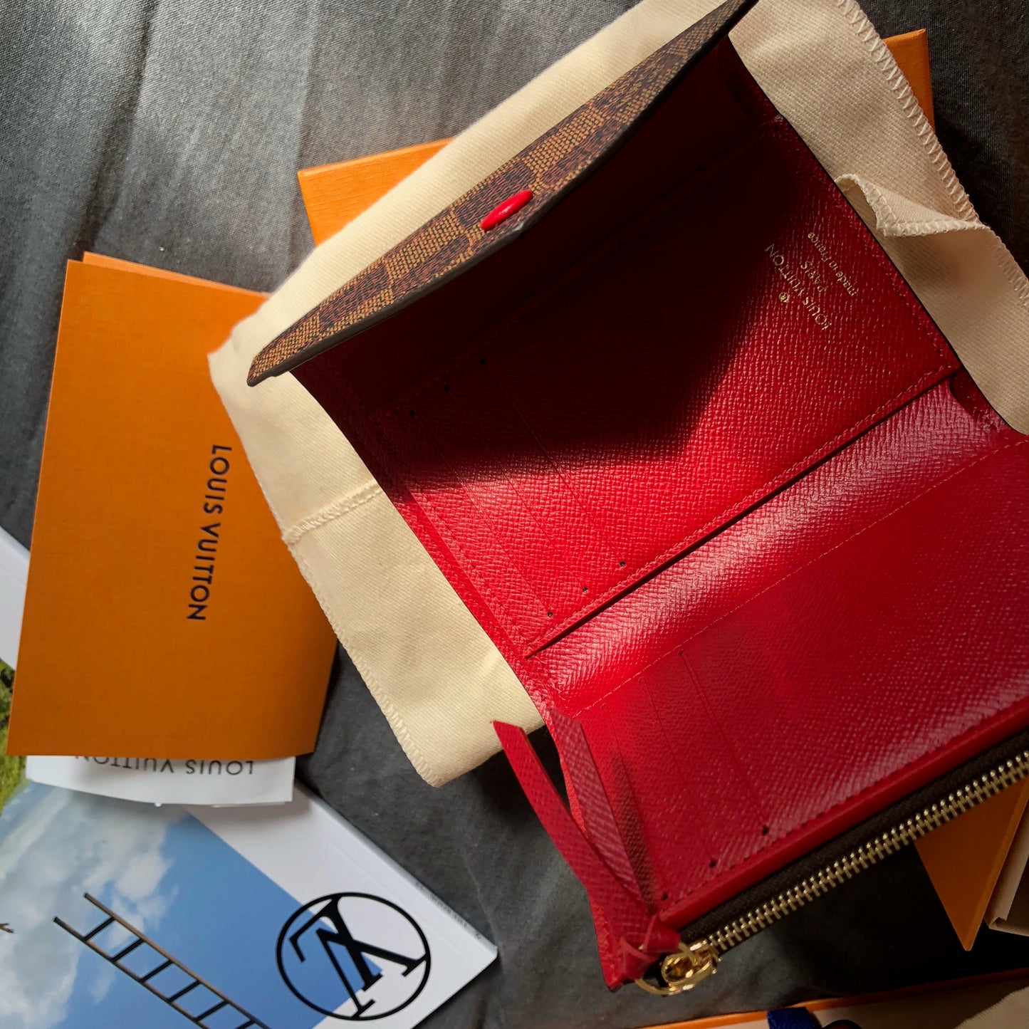 Louis Vuitton monogram short wallet  LV classic plaid short wallet – INCORD